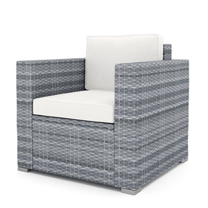 Rattan Lounge VENEZIA grau