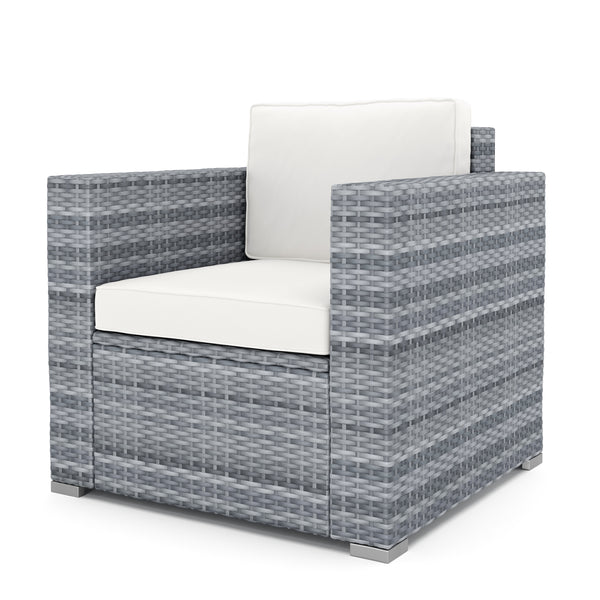 Rattan Lounge VENEZIA grau