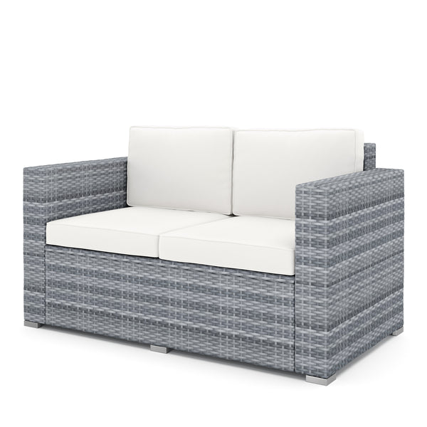 Rattan Lounge VENEZIA grau