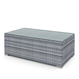 Rattan Lounge VENEZIA grau