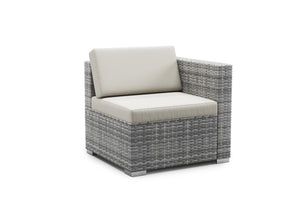 Rattanlounge BORA BORA grau mit Kissenbox