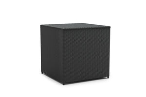 Rattanlounge BORA BORA schwarz mit Kissenbox