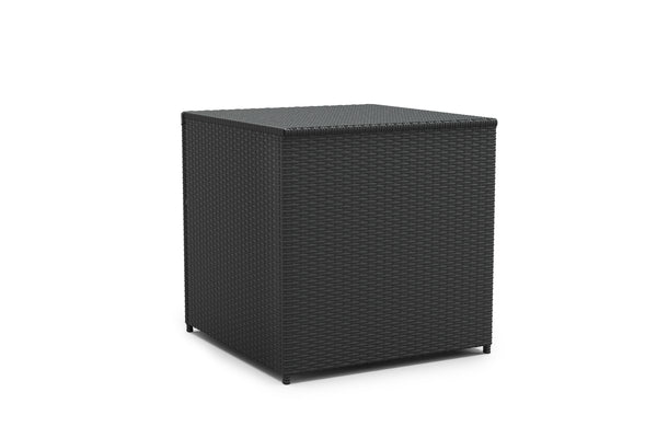Rattanlounge BORA BORA schwarz mit Kissenbox