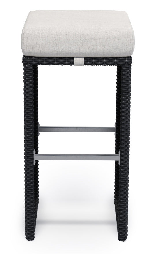 Rattan Set, Bartheke + Hocker