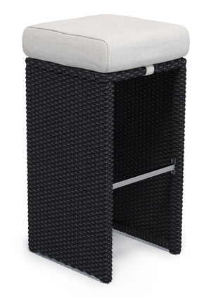 Rattan Set, Bartheke + Hocker