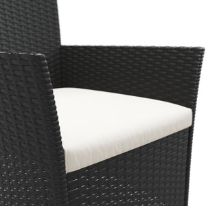 Rattanstühle Jasmina Doppelpack schwarz