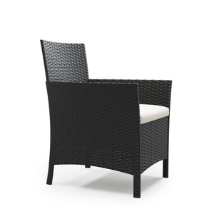 Rattanstühle Jasmina Doppelpack schwarz