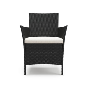 Rattanstühle Jasmina Doppelpack schwarz