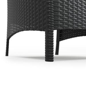 Rattanstühle Jasmina Doppelpack schwarz