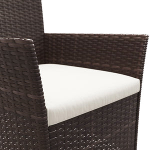 Rattanstühle Jasmina Doppelpack braun