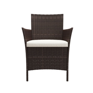 Rattanstühle Jasmina Doppelpack braun