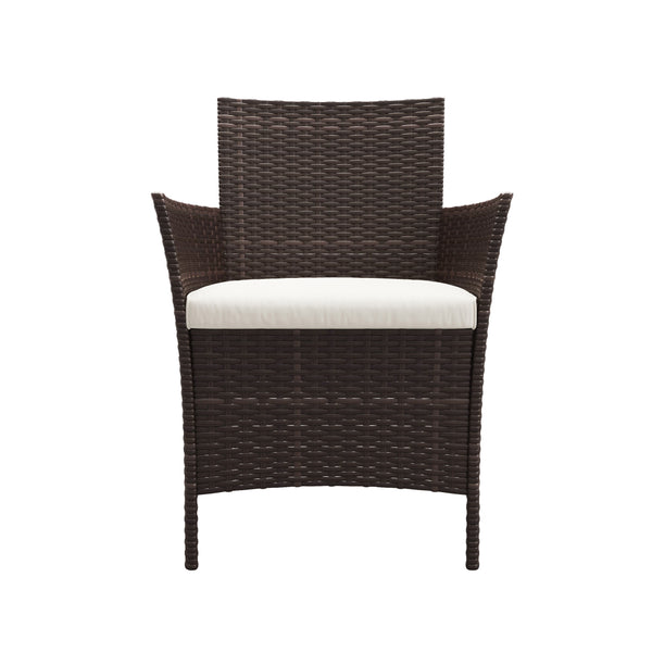 Rattanstühle Jasmina Doppelpack braun