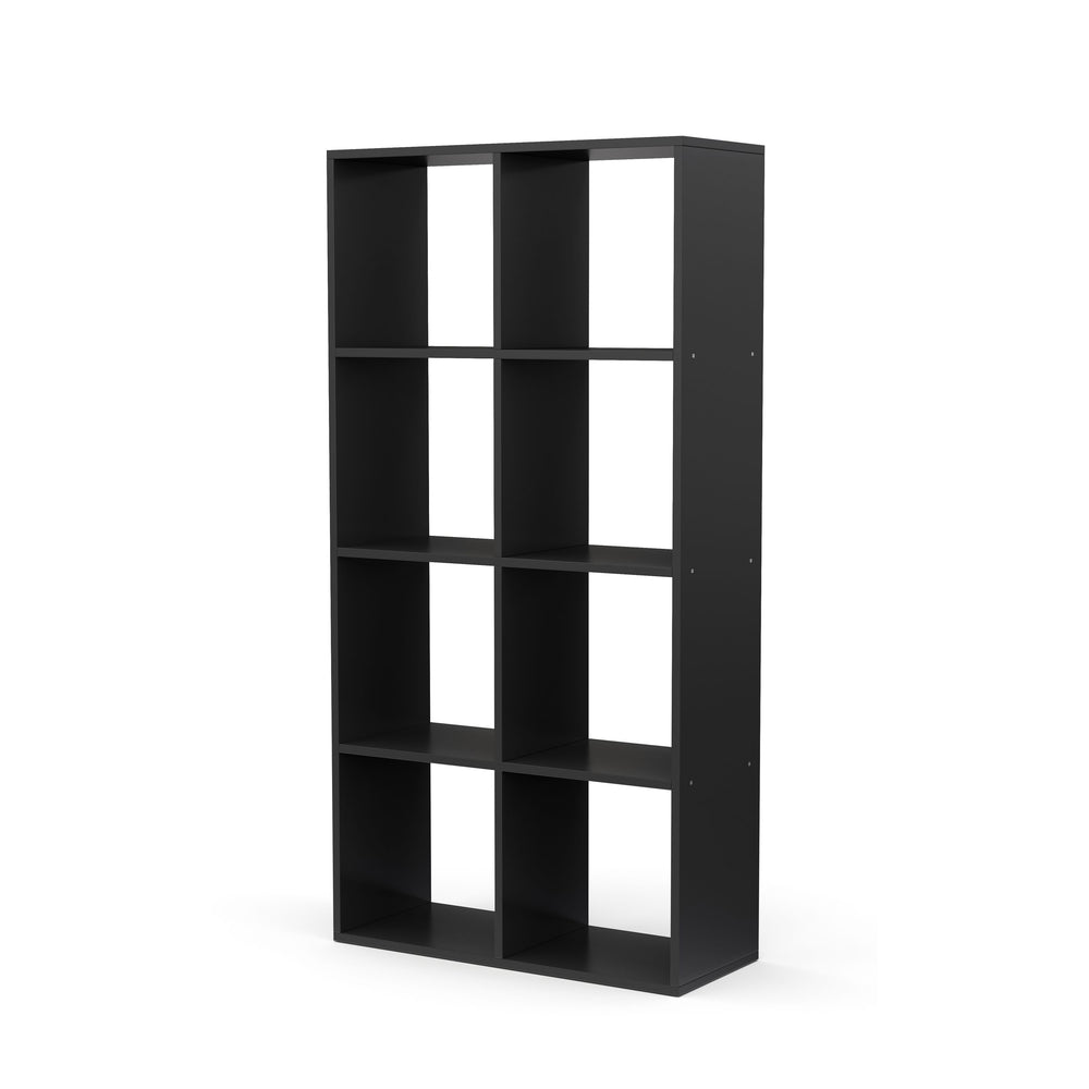 Libreria divisoria LIAM con 8 scomparti, nera
