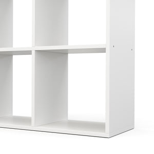 Raumteiler Bücherregal LIAM 8 Fächer weiss