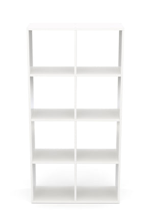 Raumteiler Bücherregal LIAM 8 Fächer weiss