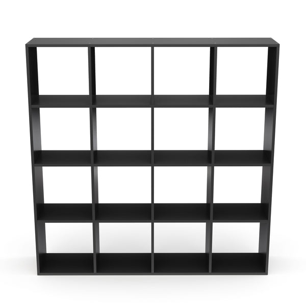Raumteiler Bücherregal NIMA 16 Fächer schwarz