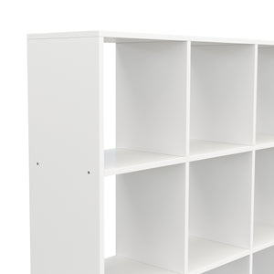 Raumteiler Bücherregal NIMA 16 Fächer weiss