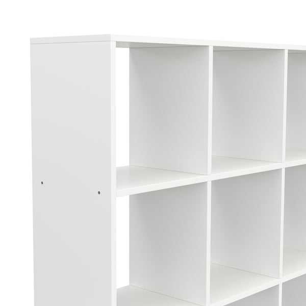 Raumteiler Bücherregal NIMA 16 Fächer weiss