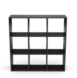 Raumteiler Bücherregal NOUR 9 Fächer schwarz