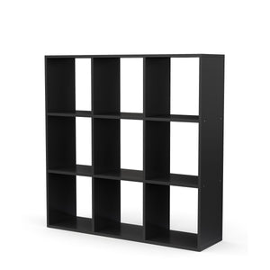 Raumteiler Bücherregal NOUR 9 Fächer schwarz