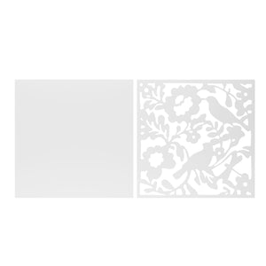 Raumteiler hängend BLOOM 12er Set 40 x 40 cm weiss