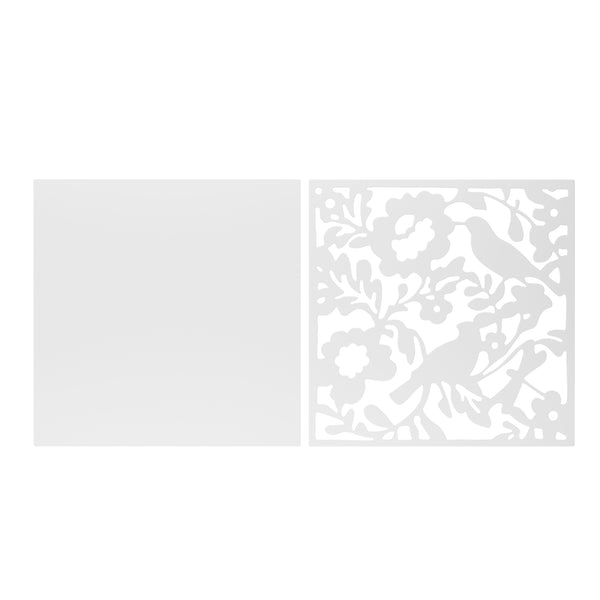 Raumteiler hängend BLOOM 12er Set 40 x 40 cm weiss