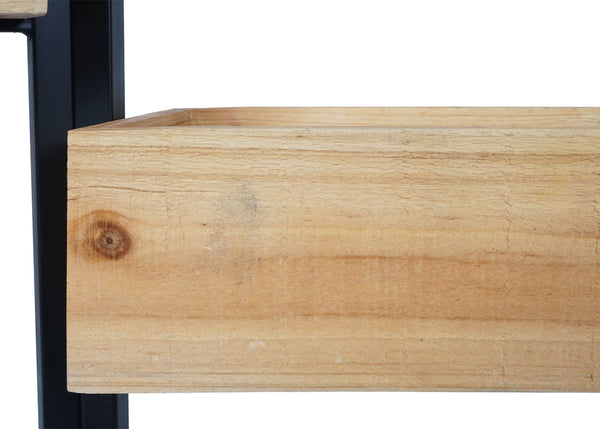 Raumteiler mit Pflanzkasten JAM-L32 Holz-Stahl 116x118cm