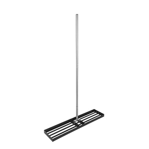 Rechen Nivellierrechen 113 x 26 x 175 cm schwarz/silber