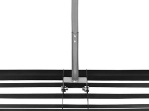 Rechen Nivellierrechen 113 x 26 x 175 cm schwarz/silber