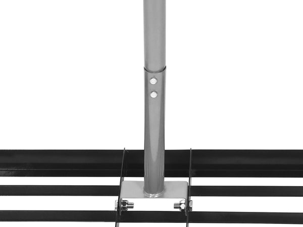 Rechen Nivellierrechen 76 x 26 x 175 cm schwarz/silber