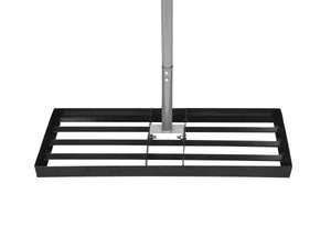 Rechen Nivellierrechen 76 x 26 x 175 cm schwarz/silber