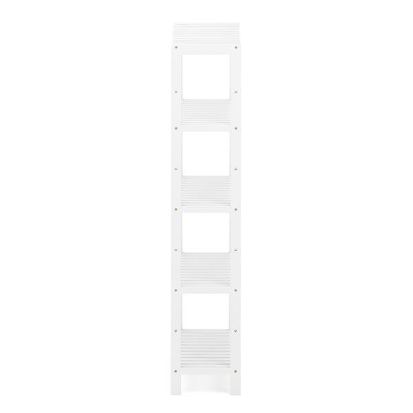 Regal Bambus 59 x 26 x 130 cm weiss