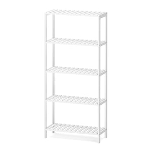 Regal Bambus 59 x 26 x 130 cm weiss