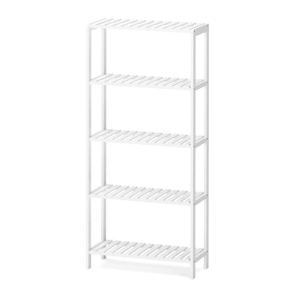 Regal Bambus 59 x 26 x 130 cm weiss