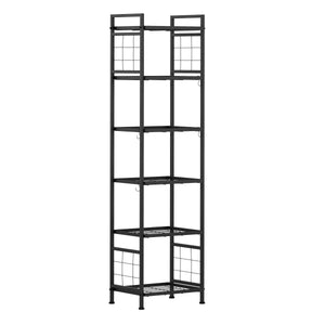 Regal Metall 6 Etagen 45 x 32 x 169 cm schwarz
