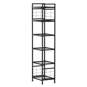 Regal Metall 6 Etagen 45 x 32 x 169 cm schwarz