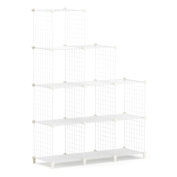 Regal Metall 9 Fächer 108 x 38 x 148 cm weiss
