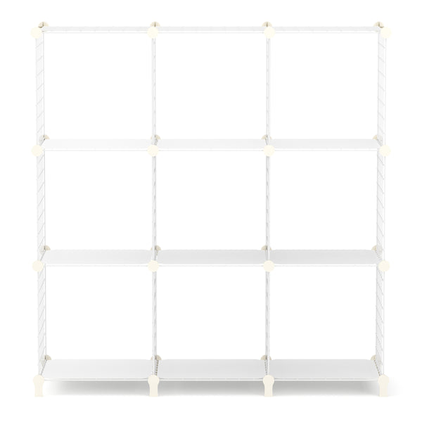 Regal Metall 9 Fächer 108 x 38 x 148 cm weiss