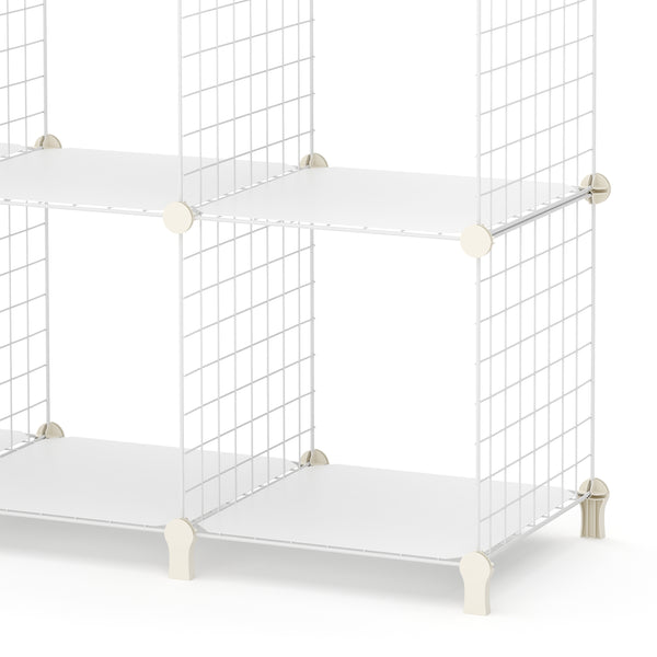 Regal Metall 9 Fächer 108 x 38 x 148 cm weiss