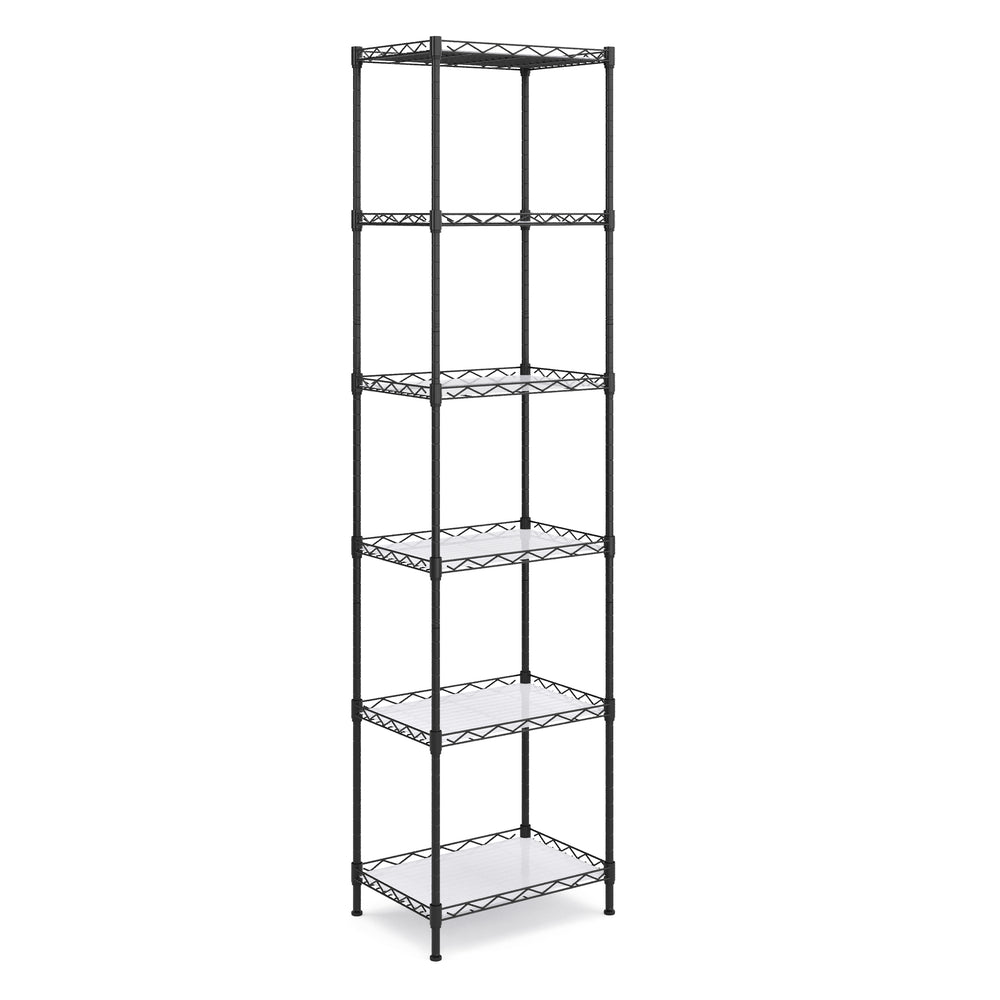 Ripiano in metallo, regolabile in altezza, 42 x 29 x 160 cm, nero