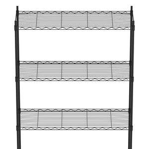 Regal Metall höhenverstellbar 90 x 35 x 180 cm schwarz