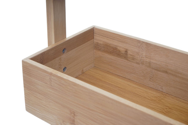 Regal Standregal Badregal mit 4 Körben, Bambus 88x28x15cm