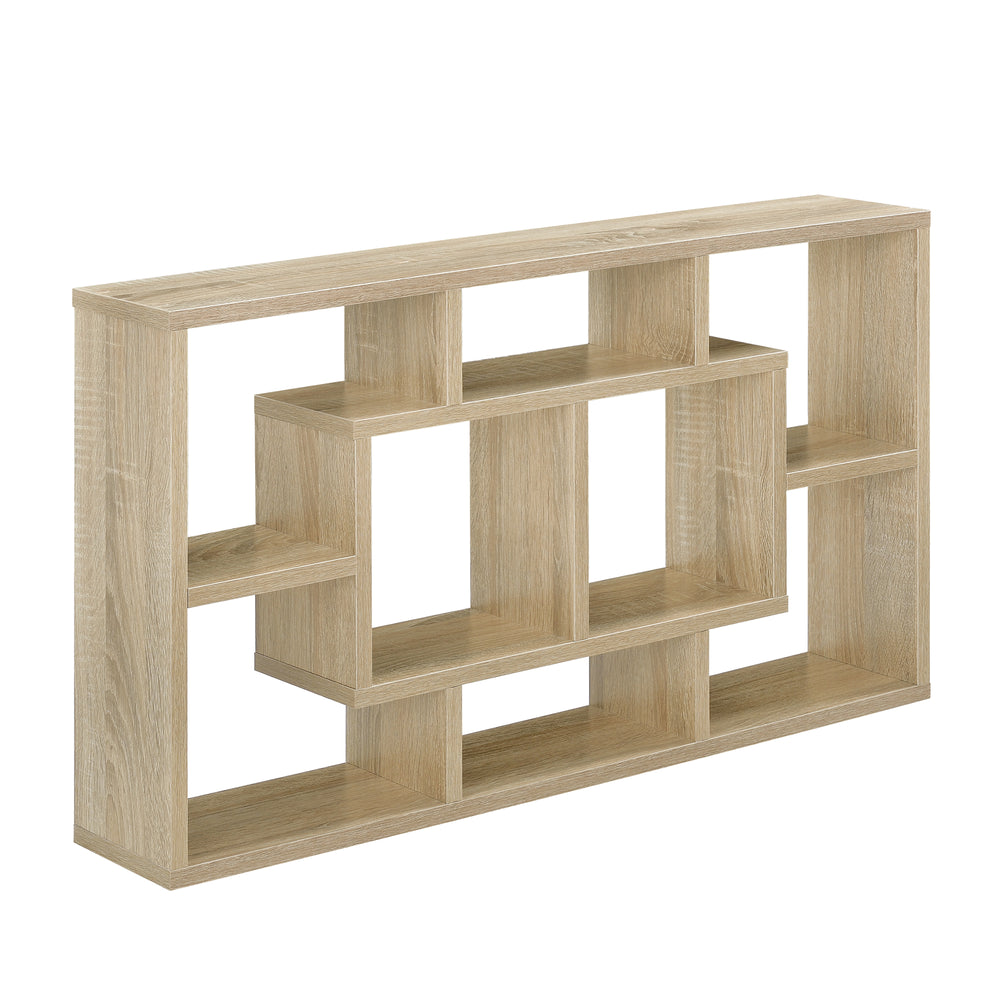 Mensola da parete Dallas, mensola sospesa, effetto rovere, 85x47,5x16cm