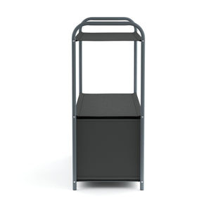 Regal mit 2 Aufbewahrungsboxen 79 x 72 cm anthrazit