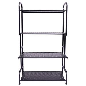Regal Metall 62 x 30 x 107 cm schwarz