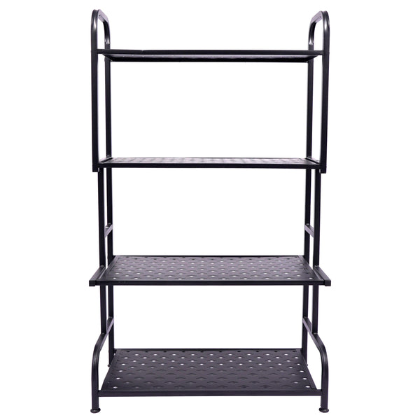 Regal Metall 62 x 30 x 107 cm schwarz