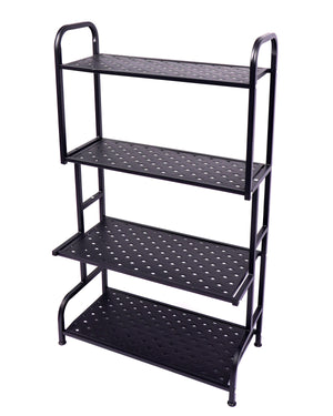 Regal Metall 62 x 30 x 107 cm schwarz