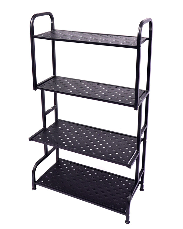 Regal Metall 62 x 30 x 107 cm schwarz