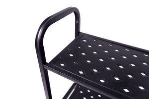 Regal Metall 62 x 30 x 107 cm schwarz