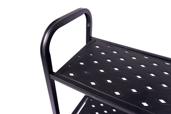 Regal Metall 62 x 30 x 107 cm schwarz